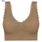 نیم تنه زنانه ماییلدا مدل بدون فنر پد متحرک کد 4977 رنگ نسکافه ای