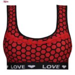 نیم تنه زنانه ماییلدا مدل پددار بدون فنر کد 4962 رنگ قرمز