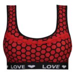 نیم تنه زنانه ماییلدا مدل پددار بدون فنر کد 4962 رنگ قرمز