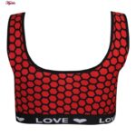 نیم تنه زنانه ماییلدا مدل پددار بدون فنر کد 4962 رنگ قرمز