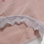 شورت زنانه ماییلدا مدل سیملس لبه گیپوری کد 4970 رنگ کالباسی