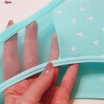 ست شورت و سوتین زنانه پانیذ مدل فنردار 9046 رنگ آبی آسمانی