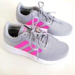 کفش آدیداس اصل طوسی با خط صورتی کد SH93 - Image 3