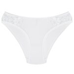 شورت زنانه لین مدل بغل گیپور کد 4681-615 رنگ سفید