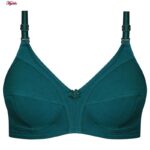 سوتین زنانه پانیذ مدل بدون فنر کد 66321 رنگ سبز کله غازی