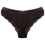 شورت زنانه ماییلدا مدل گیپور گلدار کد 4981-2218 رنگ قهوه ای