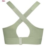 نیم تنه ورزشی زنانه مدل بند چسبی کد 5018 رنگ سبز