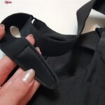 نیم تنه ورزشی زنانه مدل بند چسبی کد 5018 رنگ مشکی