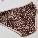 ست شورت و سوتین زنانه پانیذ مدل پلنگی کد 4689-9 رنگ کرم