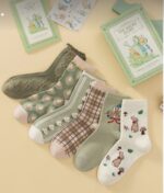 جوراب نیم ساق خرگوش سبز n-1093 - Image 4