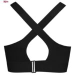 نیم تنه ورزشی زنانه مدل بند چسبی کد 5018 رنگ مشکی