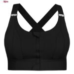 نیم تنه ورزشی زنانه مدل بند چسبی کد 5018 رنگ مشکی