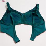 سوتین زنانه پانیذ مدل بدون فنر کد 66321 رنگ سبز کله غازی