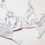 ست شورت و سوتین زنانه پانیذ مدل فنردار گل رز کد 9036-9 رنگ آبی