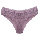 شورت زنانه ماییلدا مدل گیپور گلدار کد 4981-2218 رنگ یاسی