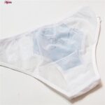 ست شورت و سوتین زنانه پانیذ مدل فنردار گل رز کد 9036-9 رنگ آبی