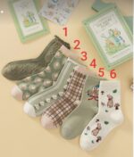 جوراب نیم ساق خرگوش سبز n-1093 - Image 2