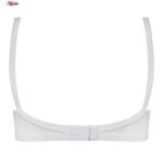 سوتین زنانه لین مدل لبه گیپوری فنردار کد 4681-521 رنگ سفید