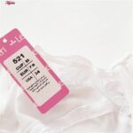 سوتین زنانه لین مدل لبه گیپوری فنردار کد 4681-521 رنگ سفید