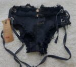 شورت زنانه لی رنگ مشکی کد R670