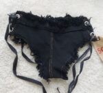 شورت زنانه لی رنگ مشکی کد R670 - Image 2