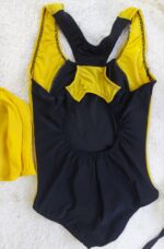 مایو دخترانه دو رنگ همراه با کلاه کد R673 - Image 2