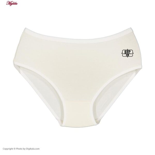 شورت زنانه برهان تن پوش مدل ZSSE-03 اسلیپ بغل پهن ساده رنگ سفید
