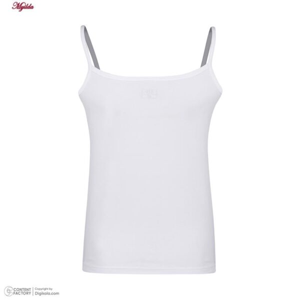 تاپ زنانه برهان تن پوش مدل بندی رنگ سفید