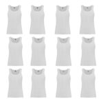 زیرپوش پسرانه برهان تن پوش مدل 01 رنگ سفید بسته 12 عددی