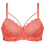 سوتین زنانه ماییلدا مدل هارنس فنردار کد 5045 رنگ گلبهی