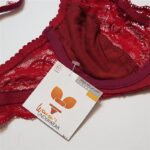 سوتین زنانه ماییلدا مدل گوشواره ای فنردار کد 5076 رنگ زرشکی