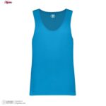 زیرپوش رکابی مردانه برهان تن پوش مدل 3-01 رنگ آبی فیروزه ای بسته 3 عددی