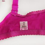 سوتین زنانه پانیذ مدل فنردار کد 66370-07 رنگ سرخابی