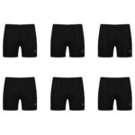 شورت پادار مردانه برهان تن پوش مدل 17-04 بسته 6 عددی رنگ مشکی