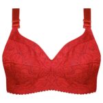 سوتین زنانه ماییلدا مدل بدون فنر کد 5053 رنگ قرمز