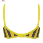 سوتین زنانه ماییلدا مدل راه‌راه بدون فنر کد 5046 رنگ زرد