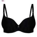 سوتین زنانه لین مدل فنردار پوش آپ کد 4680-704 رنگ مشکی