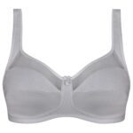 سوتین زنانه اما مدل بالا توری بدون فنر کد 4928-4100 رنگ طوسی