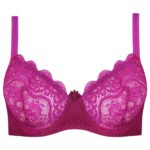 سوتین زنانه پانیذ مدل فنردار کد 66370-07 رنگ سرخابی