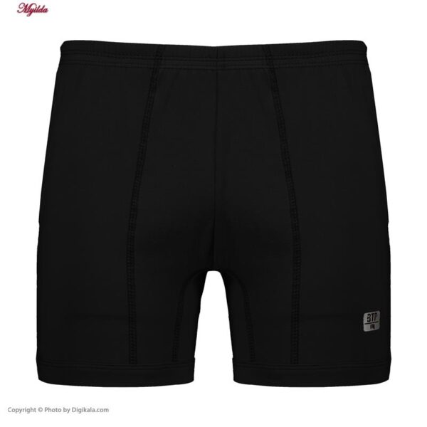 شورت پادار مردانه برهان تن پوش مدل 17-04 بسته 6 عددی رنگ مشکی