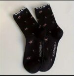 جوراب ساقدار گل گلی کد n-1425 - Image 3