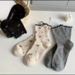 جوراب ساقدار گل گلی کد n-1425 - Image 2