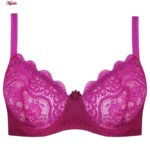 سوتین زنانه پانیذ مدل فنردار کد 66370-07 رنگ سرخابی