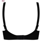 سوتین زنانه پانیذ مدل فنردار گیپوری کد 66397-2 رنگ مشکی