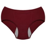 شورتکس زنانه ماییلدا مدل دو لایه جیب دار کد 5050 رنگ زرشکی