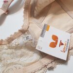 سوتین زنانه ماییلدا مدل گیپور گلدار بدون فنر کد 5036 رنگ کرم