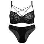 ست شورت و سوتین زنانه کارنا رز مدل فنردار کد 5031-2057 رنگ مشکی