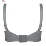 سوتین زنانه ماییلدا مدل گیپور گلدار بدون فنر کد 5038 رنگ طوسی