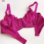 سوتین زنانه پانیذ مدل فنردار کد 66370-07 رنگ سرخابی