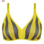 سوتین زنانه ماییلدا مدل راه‌راه بدون فنر کد 5046 رنگ زرد